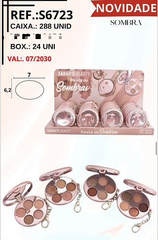 Paleta de Sombras c/24pçs Sarah´s Beauty