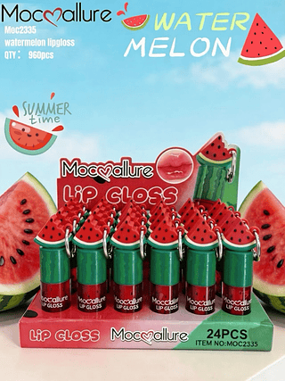 Lip gloss melancia C/24PCS Mocoallure