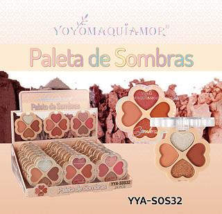 Paleta de sombras /24pcs Yoyo maquiamor