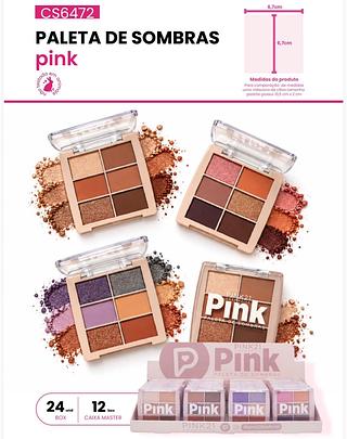 Paleta de sombras C/24pcs Pink 21