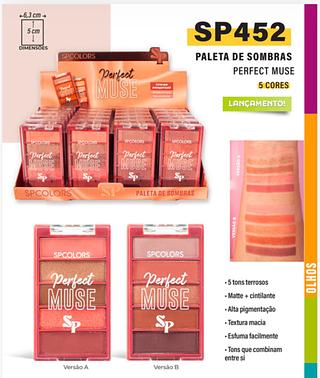 Paleta de sombras c/24pcs SP COLORS
