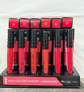 Batom Liquido Love 24hrs /48pcs MAX LOVE