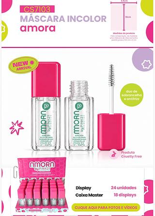 Mascara incolor amora C/24pcs PINK 21