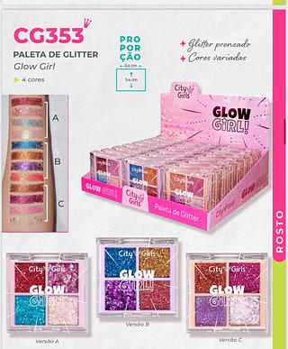 Paleta de Glitter Glow Girl/ 24pçs (CG353) City girls