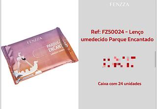 Lenço Umedecido Parque Encantado c/24pçs Fenzza