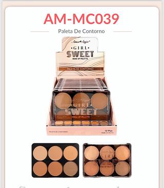 Paleta de contorno C/12pcs AMOR ANJO