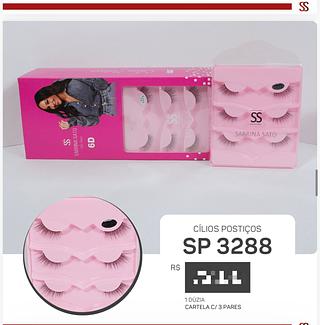 Cilios posticos 3pares /12pcs Sabrina Sato