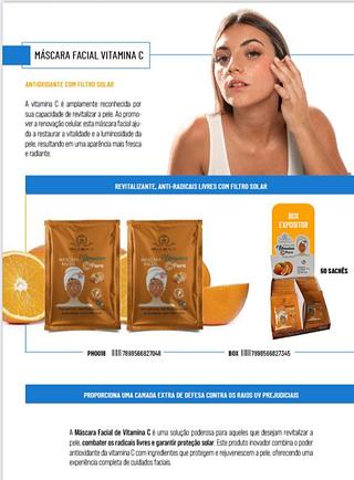 Mascara facial vitamina c c/50pcs Phallebeauty