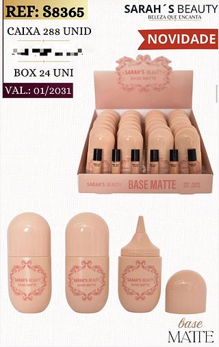 Base matte c/24pcs Sarah´s Beauty