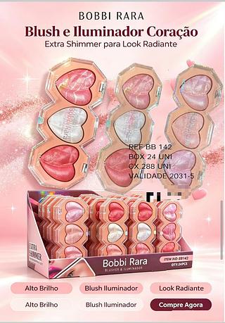 Blush + Iluminador c/24pçs Bobbi Rara