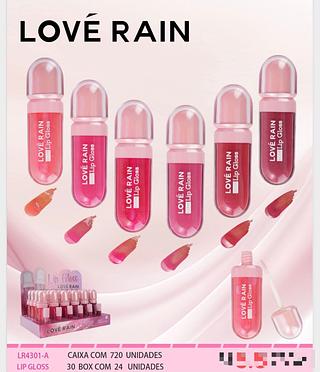 Lip gloss c/24pcs LOVE RAIN