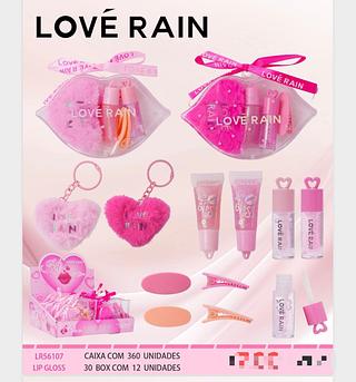 Lip gloss c/12pcs LOVE RAIN