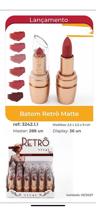 Batom Retro c/24pcs VIVAI