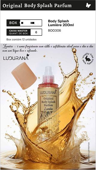 Body Splash Doce Lumiere c/12pçs 200ml Ludurana