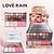 Paleta de sombras&Iluminador&Blush/ 12pçs (LR9157) Love rain