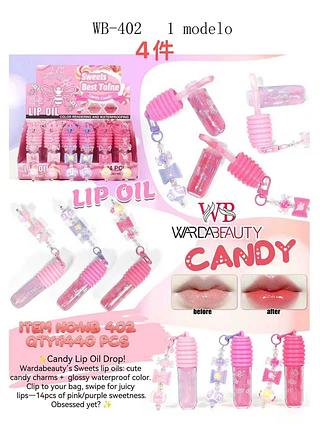 Lip oil com chaveiro C/24pcs WADABEAUTY
