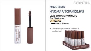 Máscara para Sobrancelhas Magic Brow (Castanho Claro) c/24pçs Luisance