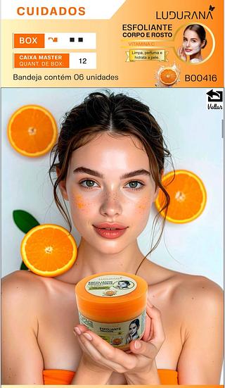 Esfoliante corpo e rosto Vitamina C C/6pcs LUDURANA