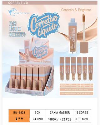 Corretivo liquido c/24pcs Beijo De Neve
