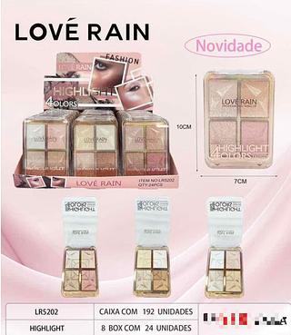 Paleta De Iluminador c/24pcs Love Rain