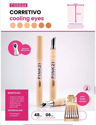 Corretivo cooling eyes c/48pcs PINK 21