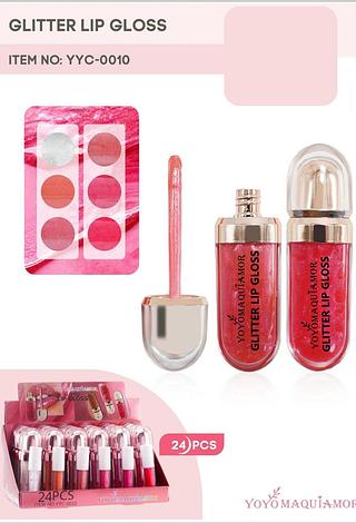 Brilho labial c/24pcs YOYO MAQUIAGEM