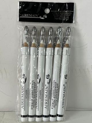Lapis Jumbo para olhos cor: Branco a prova d'água/ 6pçs