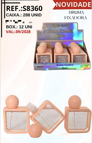 Bruma Fixadora c/12pçs Sarah´s Beauty