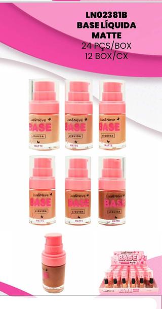 Base liquida matte/ 24pçs LUA NEVE
