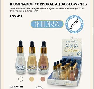 Iluminador Corporal Aqua Glow 10g c/18pçs Mia Make