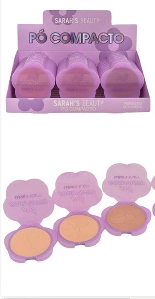 Po compacto claro c/24pcs SARAHS