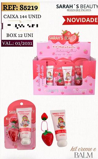 Kit creme e balm /12pcs SARAHS
