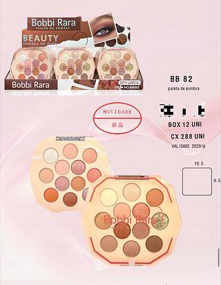 Paleta Sombra c/12pçs Bobbi Rara