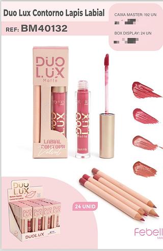 Duo Lux Contorno Lapis Labial/ 24unid FEBELLA