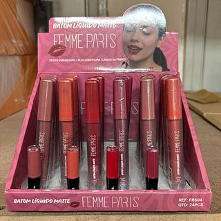 Batom Liquido Matte c/24pçs Femme Paris