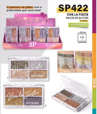 Paleta de Glitter c/24pçs Sp Colors