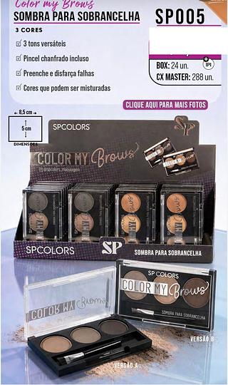 Sombra para sobrancelhas /24pcs SP-COLORS