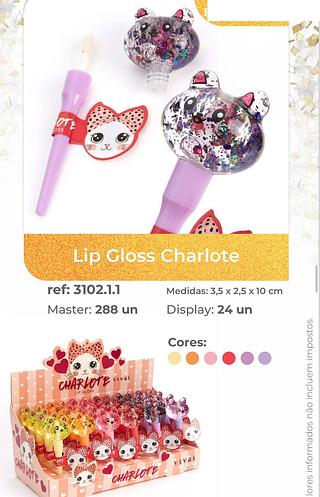 Lip gloss Charlote/ 24pçs VIVAI