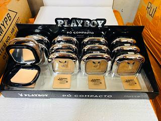Po compacto claro C/12pcs Play boy