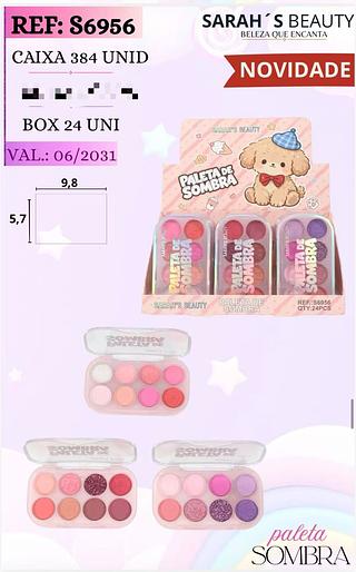 Paleta de sombra /24pcs SARAHS BEAUTY