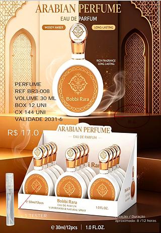 Perfume Arabe Volume 30ml C/12pcs BOBBI RARA