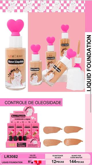Base liquido /12pcs LOVE RAIN
