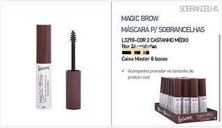 Máscara para Sobrancelhas Magic Brow (Castanho Médio) c/24pçs Luisance