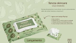 Lenços umedecidos pistache / 12pçs FENZZA