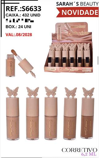 Corretivo liquido c/24pcs SARAHS