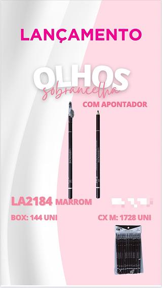 Lápis para Olhos Marrom com Apontador /12pçs Labranche