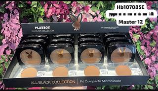 Po compacto cor escura c/12pcs PLAY BOY