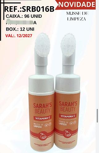Mousse De Limpeza Vitamina C C/12pcs Sarah´s Beauty