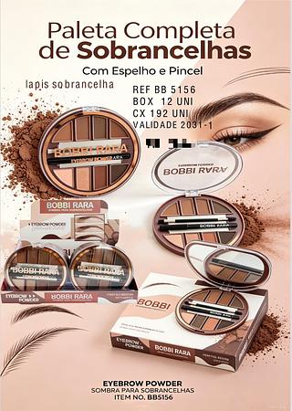 Paleta completa de sobranchelhas c/12pcs BOBBI RARA