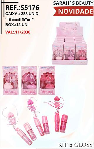 Kit lip gloss C/12pcs SARA'S BEAUTY